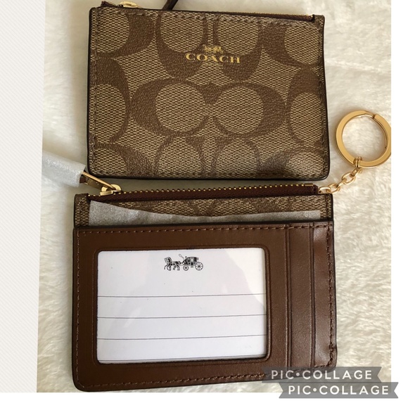 Brand New(NWT)Coach Signature Mini Skinny Id Case - Picture 4 of 6
